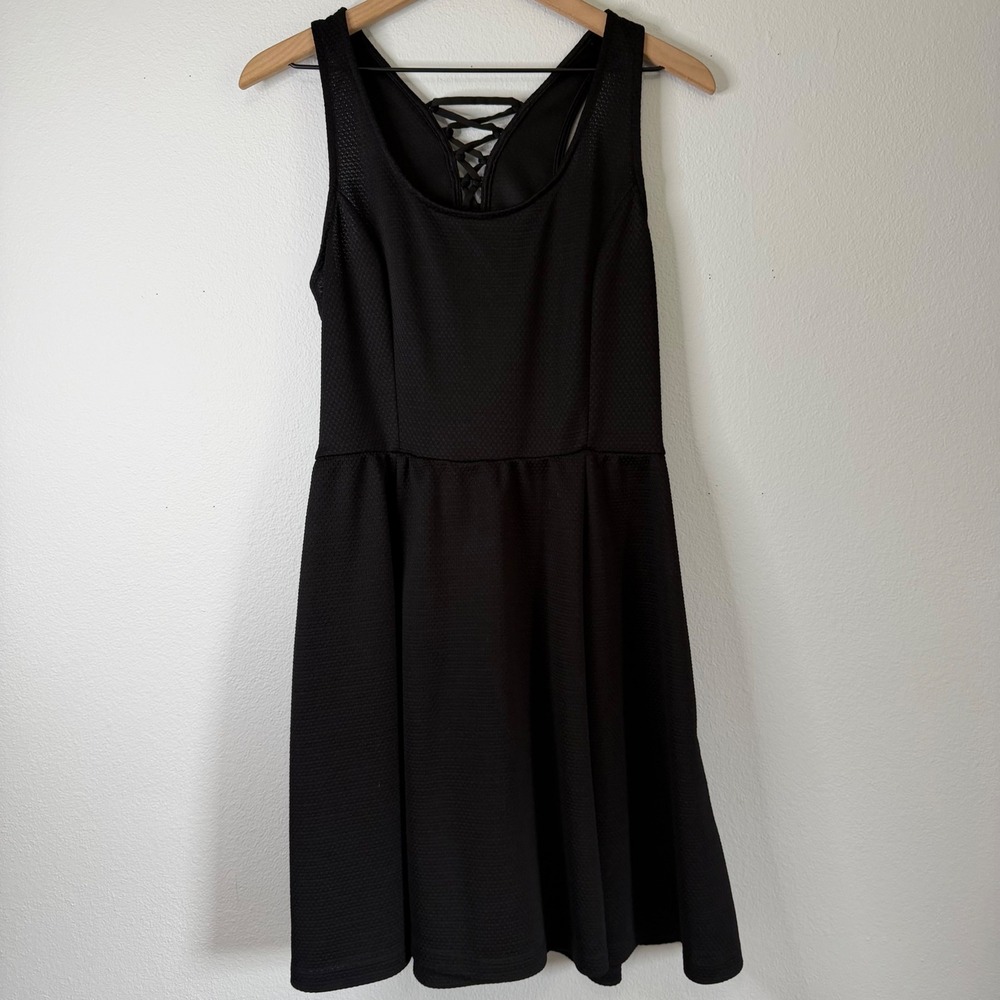 Jessica Simpson - Black Skater Fit and Flare Corset Back Dress Size XL